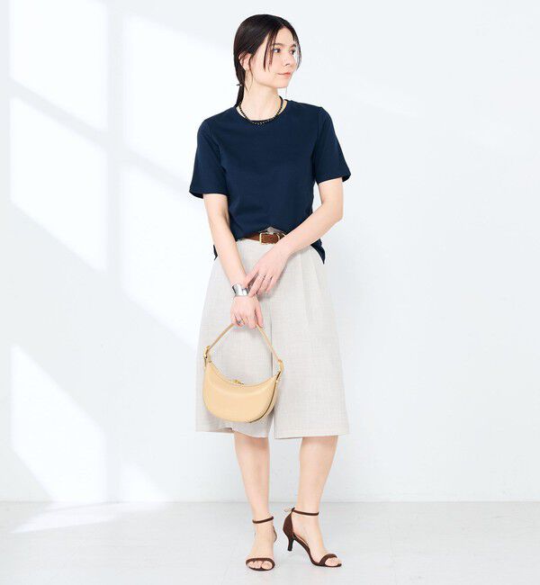 NOLLEY'S sophi「《手洗い可能》W&Wベイシック丈Tシャツ」|Tシャツ・カットソー|