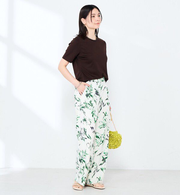 NOLLEY'S sophi「《手洗い可能》W&Wベイシック丈Tシャツ」|Tシャツ・カットソー|