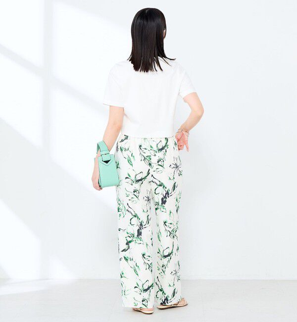 NOLLEY'S sophi「《手洗い可能》W&Wショート丈Tシャツ」|Tシャツ・カットソー|