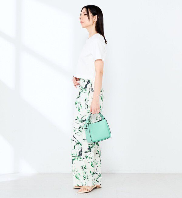 NOLLEY'S sophi「《手洗い可能》W&Wショート丈Tシャツ」|Tシャツ・カットソー|