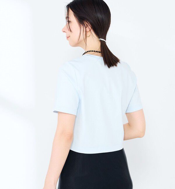 NOLLEY'S sophi「《手洗い可能》W&Wショート丈Tシャツ」|Tシャツ・カットソー|