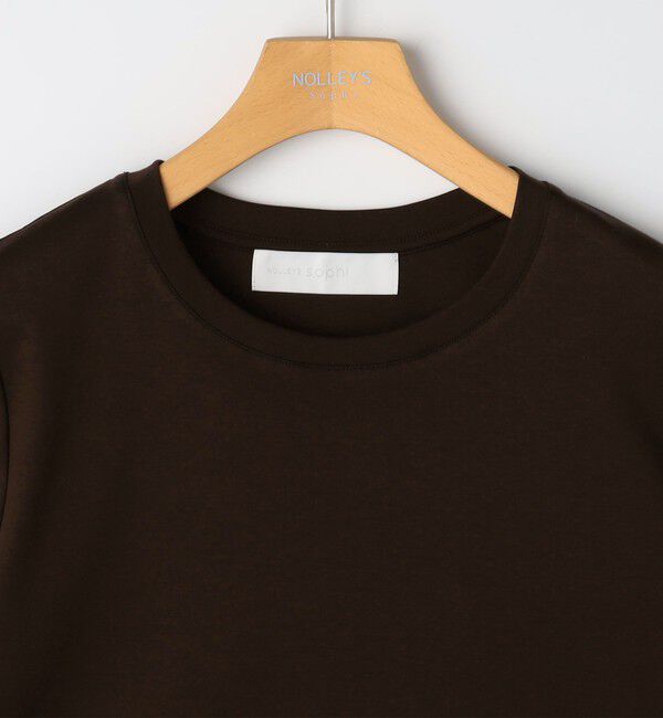 NOLLEY'S sophi「《手洗い可能》W&Wショート丈Tシャツ」|Tシャツ・カットソー|