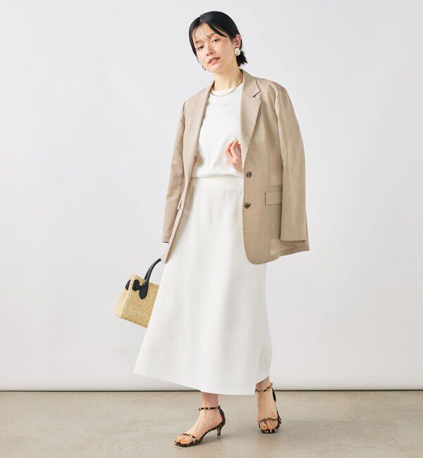 NOLLEY'S sophi「《手洗い可能/セットアップ対応》Aラインニットスカート」|台形|