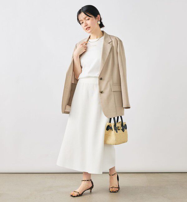 NOLLEY'S sophi「《手洗い可能/セットアップ対応》Aラインニットスカート」|台形|