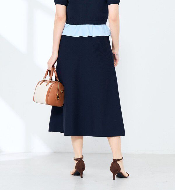 NOLLEY'S sophi「《手洗い可能/セットアップ対応》Aラインニットスカート」|台形|