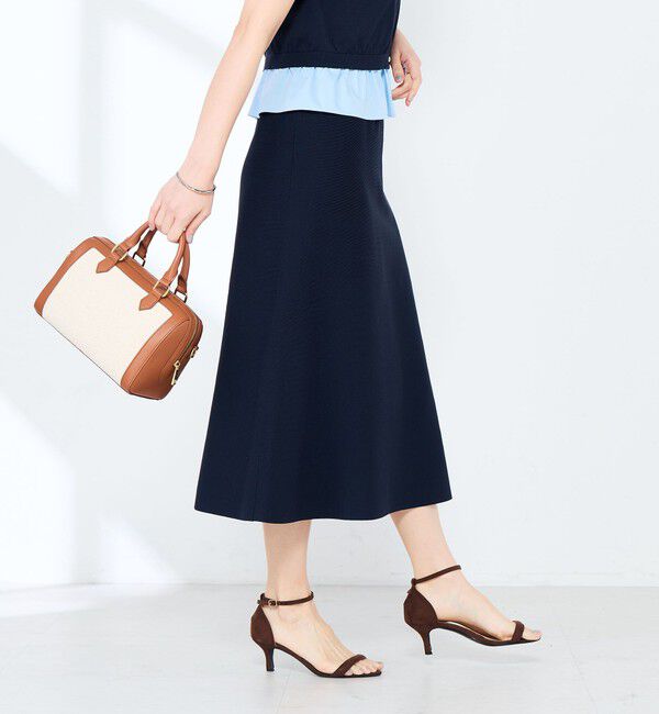 NOLLEY'S sophi「《手洗い可能/セットアップ対応》Aラインニットスカート」|台形|
