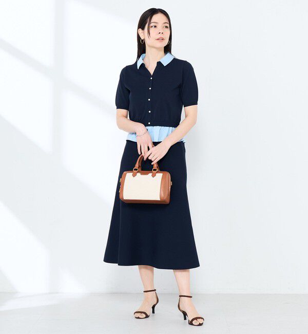 NOLLEY'S sophi「《手洗い可能/セットアップ対応》Aラインニットスカート」|台形|