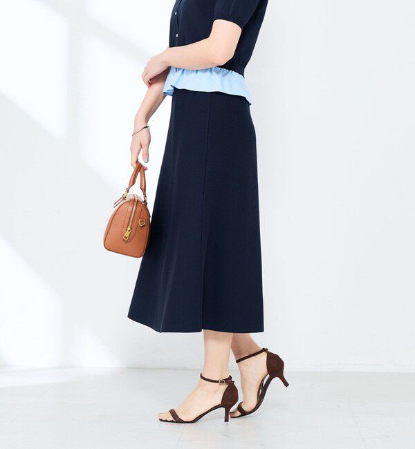 NOLLEY'S sophi「《手洗い可能/セットアップ対応》Aラインニットスカート」|台形|