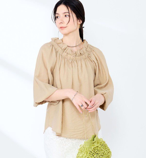 NOLLEY'S sophi「ウォッシャブルシアーシルクワッシャーオフショルブラウス」|シャツ・ブラウス|