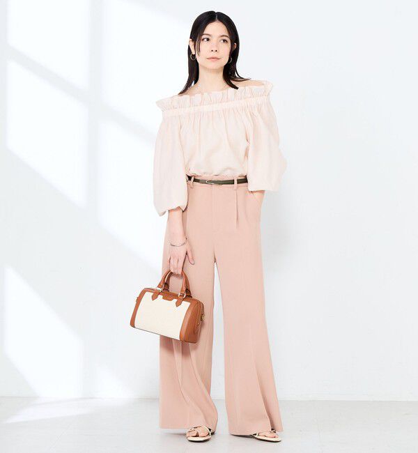 NOLLEY'S sophi「ウォッシャブルシアーシルクワッシャーオフショルブラウス」|シャツ・ブラウス|