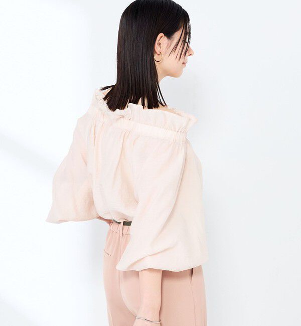 NOLLEY'S sophi「ウォッシャブルシアーシルクワッシャーオフショルブラウス」|シャツ・ブラウス|