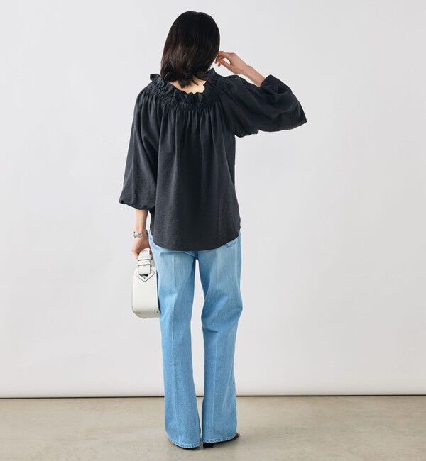 NOLLEY'S sophi「ウォッシャブルシアーシルクワッシャーオフショルブラウス」|シャツ・ブラウス|