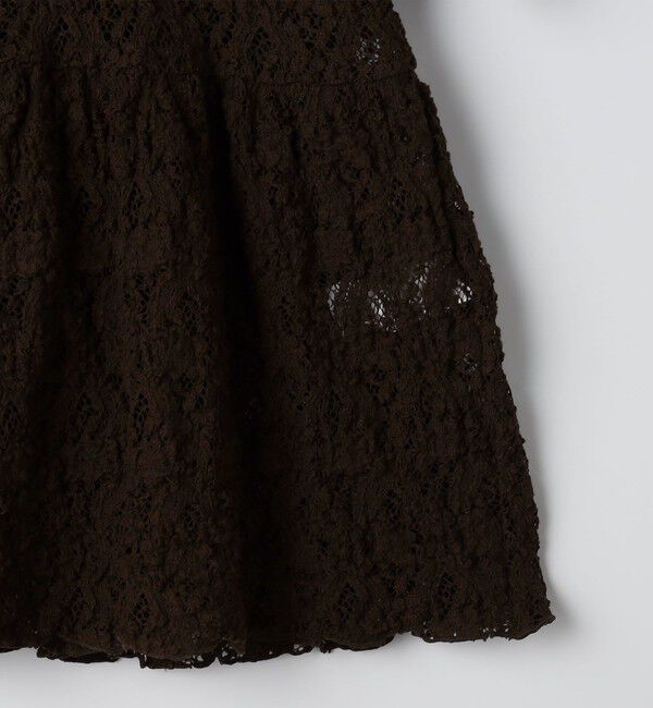 NOLLEY'S sophi「ウォッシャブルストレッチレースペプラム半袖プルオーバー」|シャツ・ブラウス|