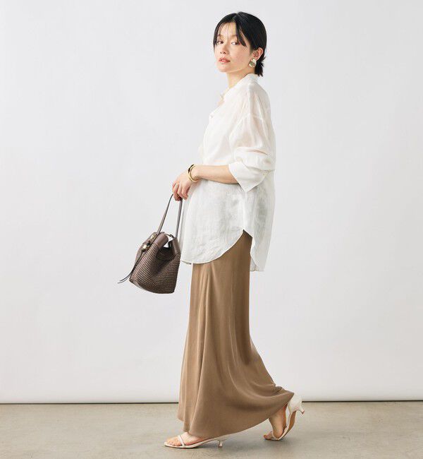 NOLLEY'S sophi「ウォッシャブルフィブリルラミーマルチウェイシャツ」|シャツ・ブラウス|