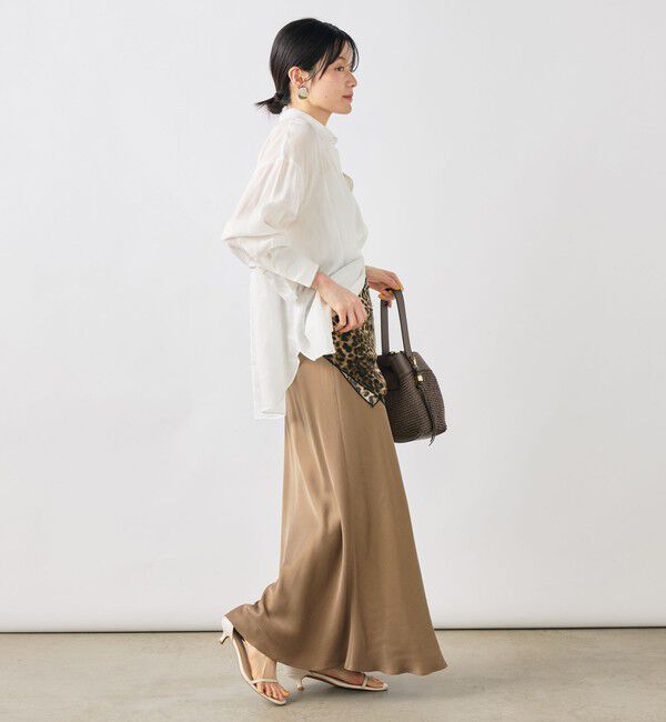 NOLLEY'S sophi「ウォッシャブルフィブリルラミーマルチウェイシャツ」|シャツ・ブラウス|