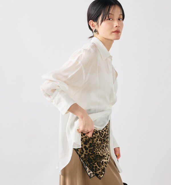NOLLEY'S sophi「ウォッシャブルフィブリルラミーマルチウェイシャツ」|シャツ・ブラウス|