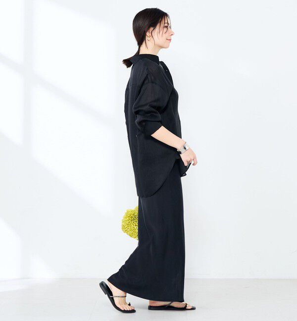 NOLLEY'S sophi「ウォッシャブルフィブリルラミーマルチウェイシャツ」|シャツ・ブラウス|