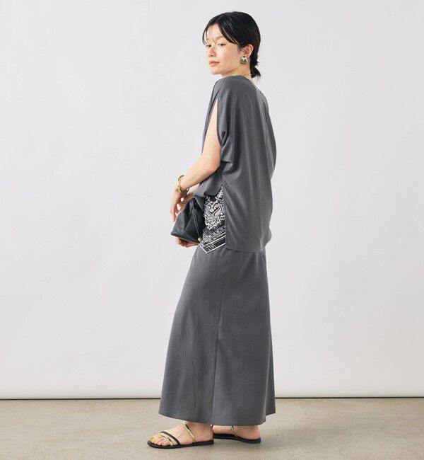 NOLLEY'S「【WEB限定】《セットアップ対応》ウォッシャブルサンドウォッシュアシメブラウス」|シャツ・ブラウス|