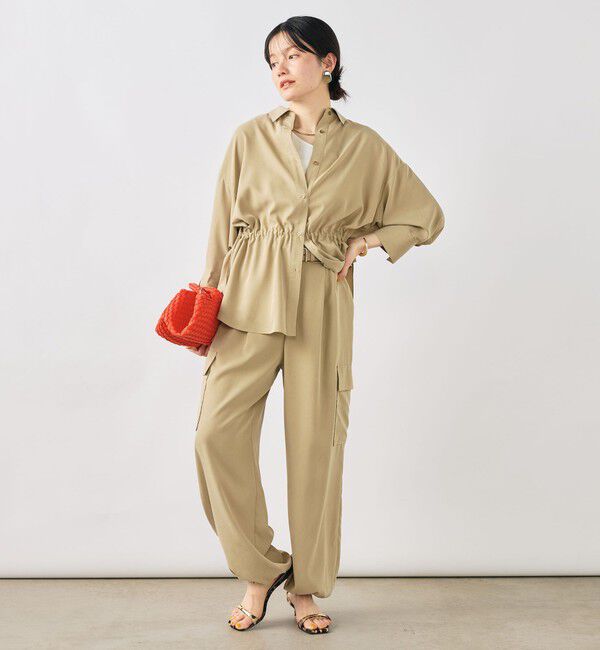 NOLLEY'S「《セットアップ対応》ウォッシャブルサンドウォッシュシャツ」|シャツ・ブラウス|