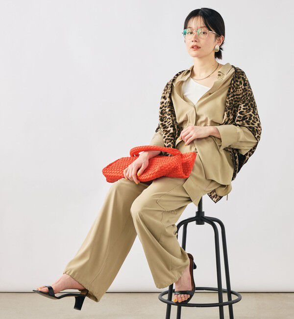 NOLLEY'S「《セットアップ対応》ウォッシャブルサンドウォッシュシャツ」|シャツ・ブラウス|