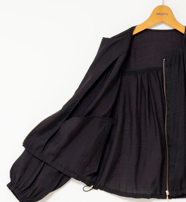 NOLLEY'S「ウォッシャブルシアージップアップブルゾン」|ブルゾン・スタジャン|