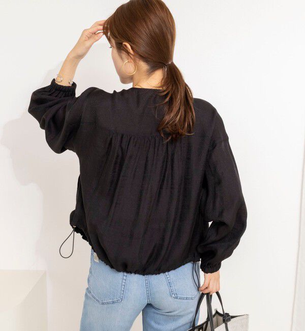 NOLLEY'S「ウォッシャブルシアージップアップブルゾン」|ブルゾン・スタジャン|