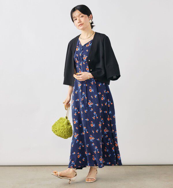 NOLLEY'S「ウォッシャブルスカーレット柄ワンピース」|ワンピース|