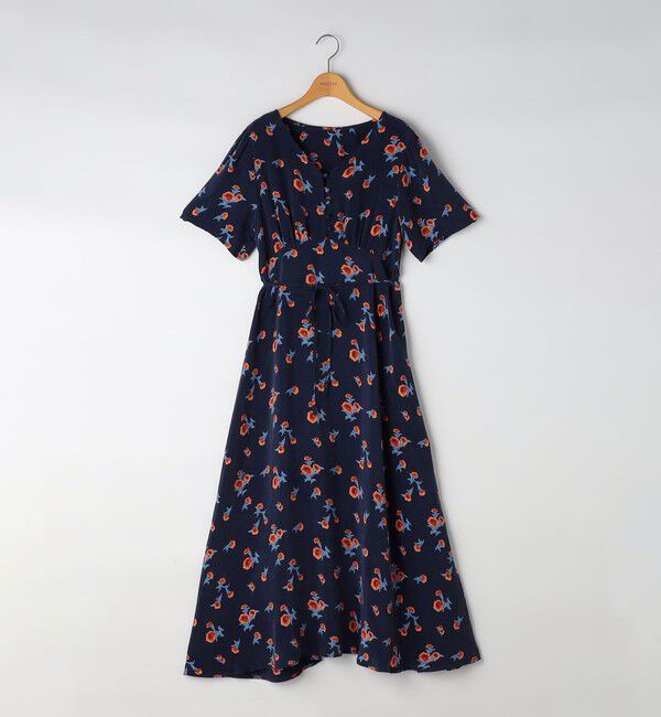 NOLLEY'S「ウォッシャブルスカーレット柄ワンピース」|ワンピース|