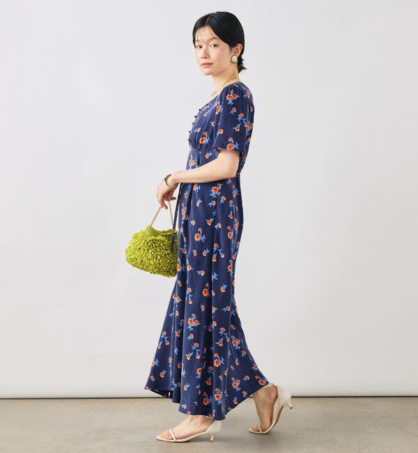 NOLLEY'S「ウォッシャブルスカーレット柄ワンピース」|ワンピース|