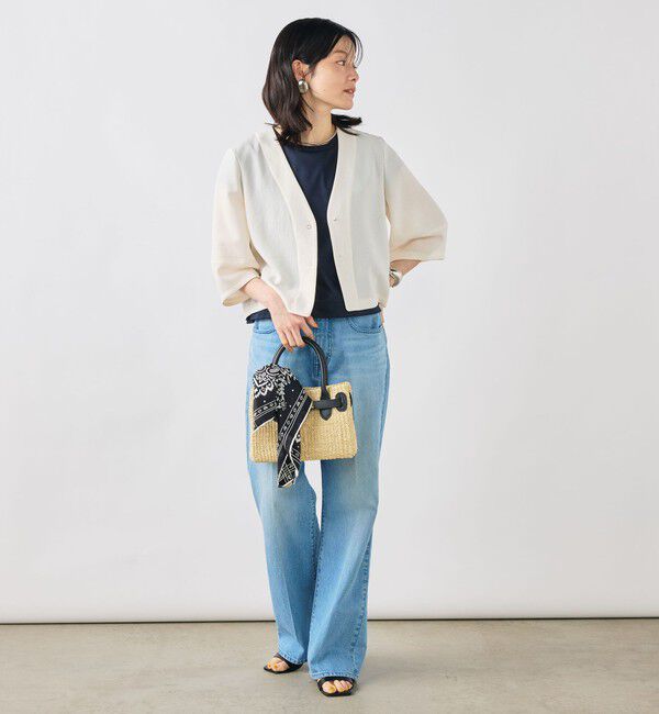 NOLLEY'S「ウォッシャブルヴィンテージメッシュカーディガン」|ブルゾン・スタジャン|