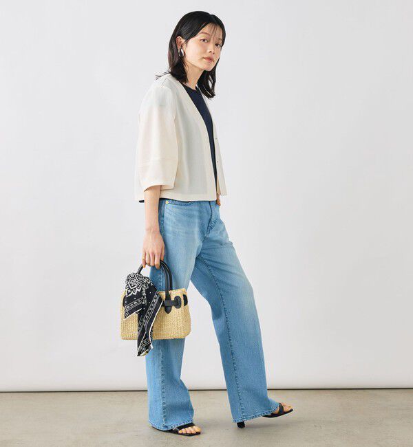 NOLLEY'S「ウォッシャブルヴィンテージメッシュカーディガン」|ブルゾン・スタジャン|