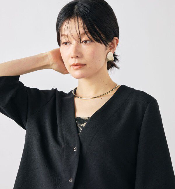 NOLLEY'S「ウォッシャブルヴィンテージメッシュカーディガン」|ブルゾン・スタジャン|