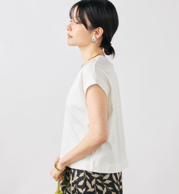 NOLLEY'S「ウォッシャブルワイドノースリーブTシャツ」|Tシャツ・カットソー|