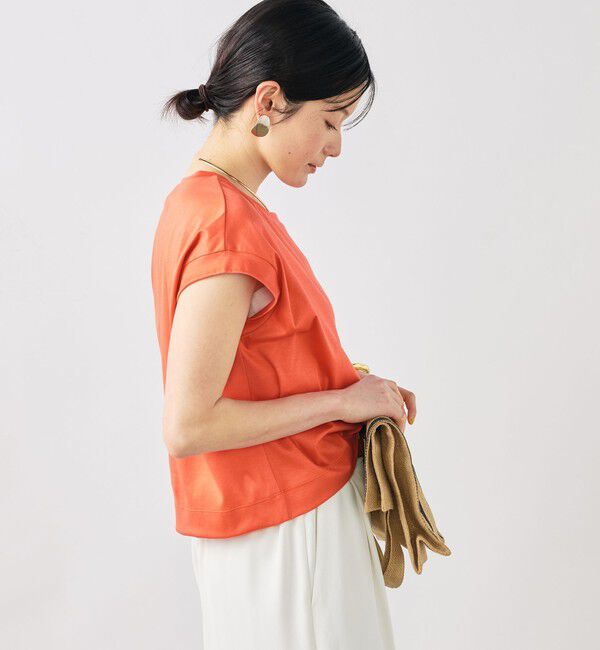 NOLLEY'S「ウォッシャブルワイドノースリーブTシャツ」|Tシャツ・カットソー|