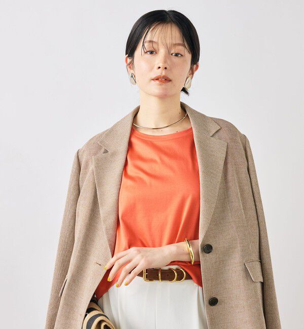 NOLLEY'S「ウォッシャブルワイドノースリーブTシャツ」|Tシャツ・カットソー|