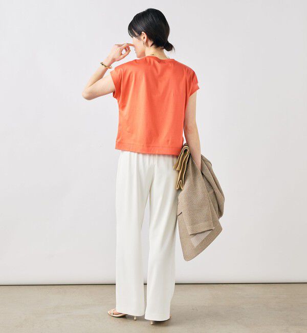 NOLLEY'S「ウォッシャブルワイドノースリーブTシャツ」|Tシャツ・カットソー|