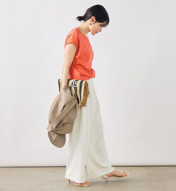 NOLLEY'S「ウォッシャブルワイドノースリーブTシャツ」|Tシャツ・カットソー|