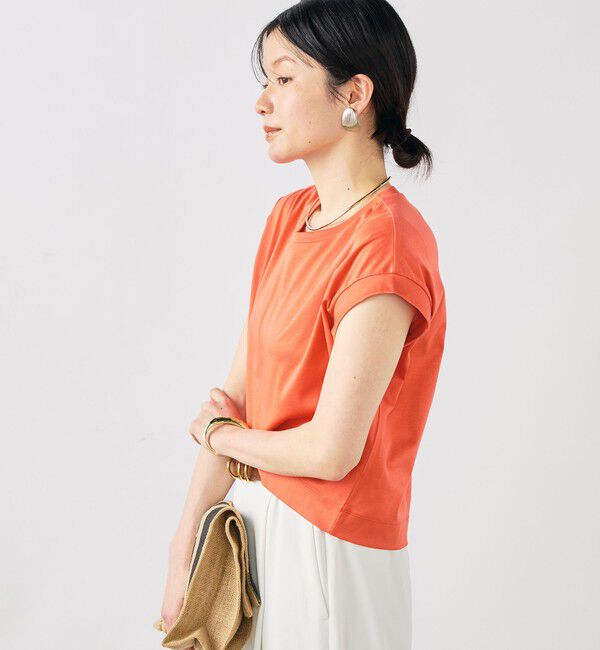 NOLLEY'S「ウォッシャブルワイドノースリーブTシャツ」|Tシャツ・カットソー|