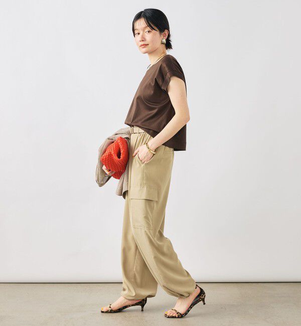 NOLLEY'S「ウォッシャブルワイドノースリーブTシャツ」|Tシャツ・カットソー|