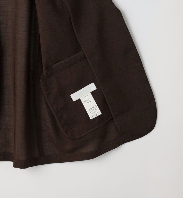 NOLLEY'S sophi「《セットアップ対応》ウォッシャブルリネンライクシアーボイルジャケット」|テーラードジャケット|