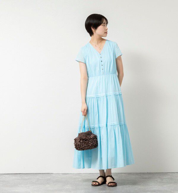 NOLLEY'S sophi「ウォッシャブルコットンティアードマキシワンピース」|ワンピース|