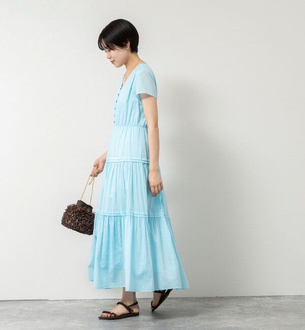 NOLLEY'S sophi「ウォッシャブルコットンティアードマキシワンピース」|ワンピース|