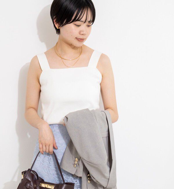 NOLLEY'S sophi「《手洗い可能》総針ニットキャミ」|ニット・セーター|