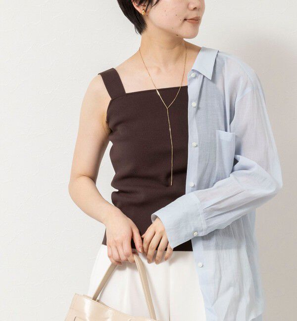 NOLLEY'S sophi「《手洗い可能》総針ニットキャミ」|ニット・セーター|ダークブラウン