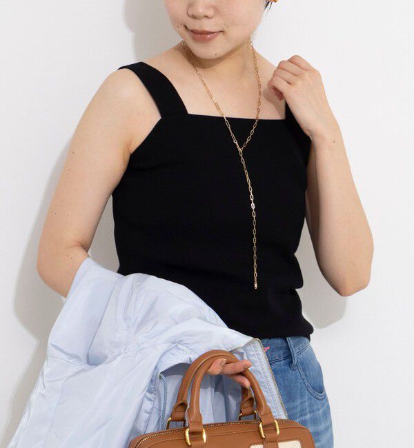 NOLLEY'S sophi「《手洗い可能》総針ニットキャミ」|ニット・セーター|ブラック