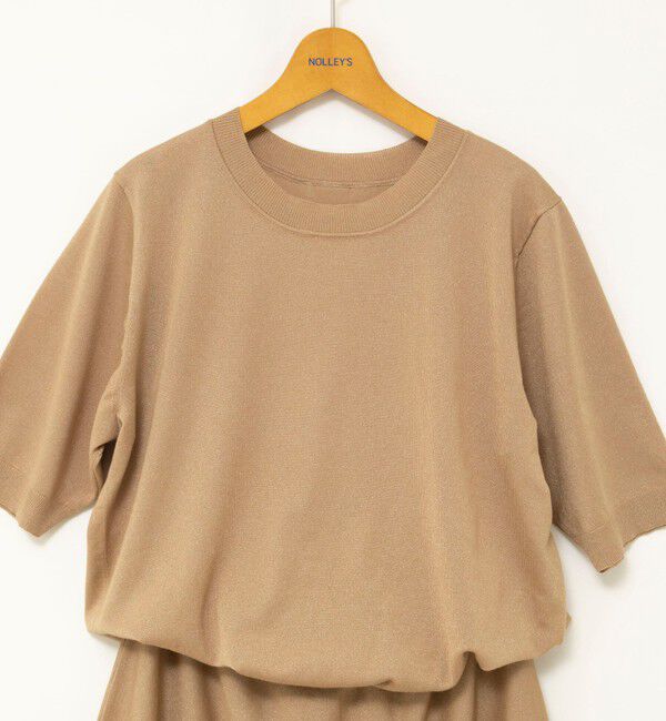 NOLLEY'S「《手洗い可能》ブラウジングフレアニットワンピース」|ワンピース|