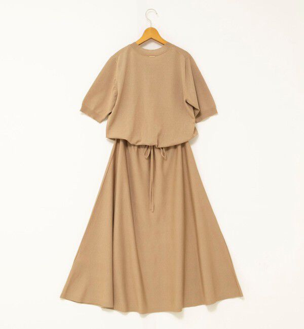 NOLLEY'S「《手洗い可能》ブラウジングフレアニットワンピース」|ワンピース|