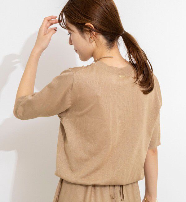 NOLLEY'S「《手洗い可能》ブラウジングフレアニットワンピース」|ワンピース|