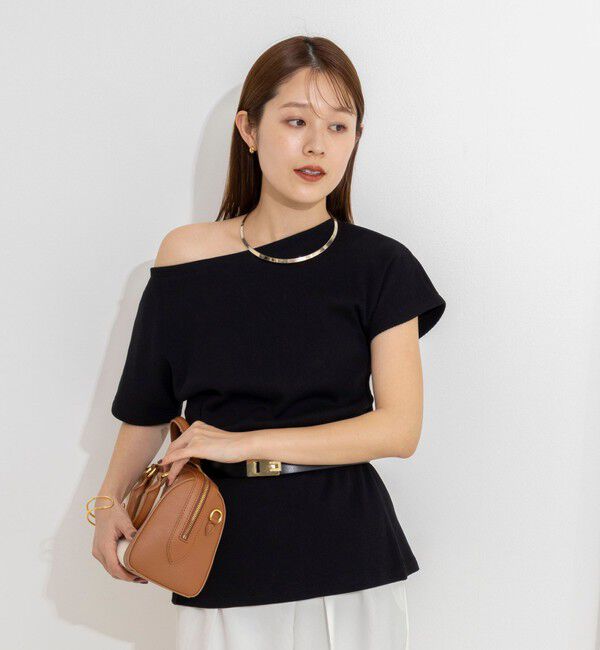 NOLLEY'S「ウォッシャブルスリット2WAYプルオーバー」|Tシャツ・カットソー|