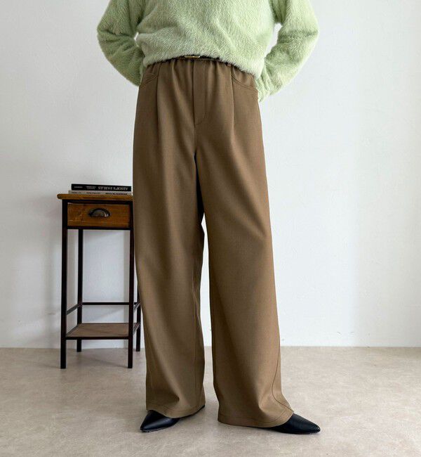fredy emue「ウールライク5ポケイージーパンツ」|チノ|